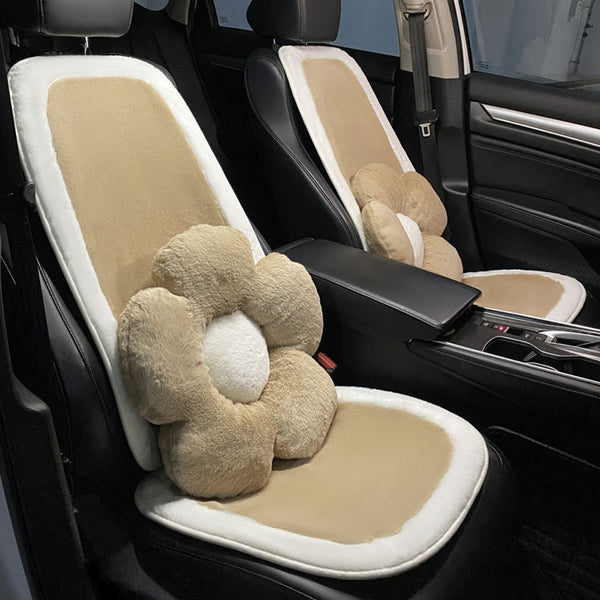 Car seat cushion in winter Car cushion Front and rear car seat protectors Plush car seat cushion Antiskid cushion