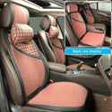 2 Seat Universal Imitation Cowhide Car Seat Covers Auto Front Backrest Seat Cushion Protector Pad Interior Accessories