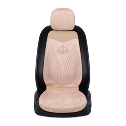 Buy beige 1/2/5 Seat  Car Seat Cushion Leather Suede Cushion Anti-slip Seat Cushion Breathable Four Seasons Cushion Seat Cover