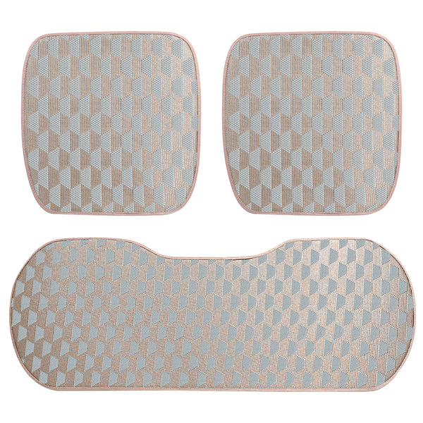 Car Ice Silk Rattan Seat Cushion Five Universal Seat Cushion Summer Cushion Non-slip Cool Cushion