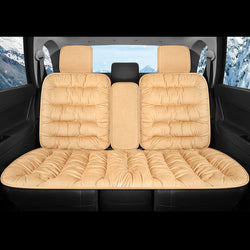 يشتري beige-rear-row Car Seat Cover, Warm Plush Car Seat Cover Front And Rear Seat Cushion Car Protector, Fit For Most Cars, SUVs In Winter