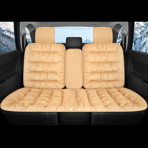 Car Seat Cover, Warm Plush Car Seat Cover Front And Rear Seat Cushion Car Protector, Fit For Most Cars, SUVs In Winter