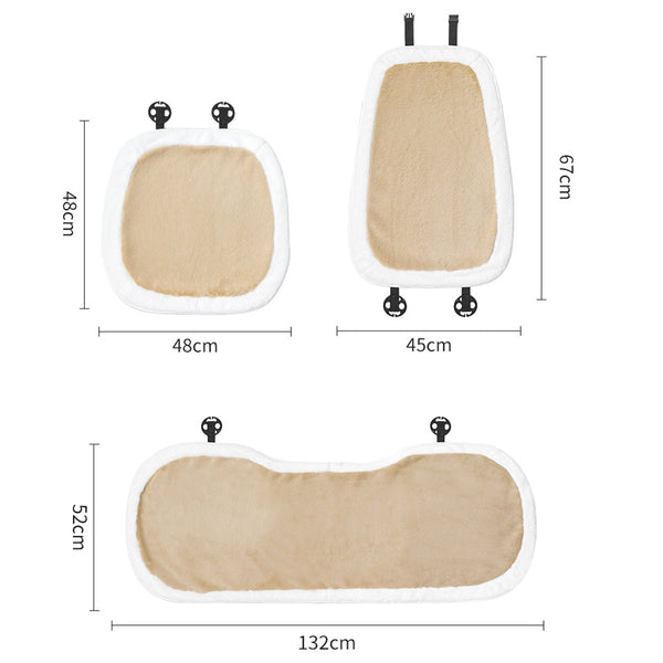 Car seat cushion in winter Car cushion Front and rear car seat protectors Plush car seat cushion Antiskid cushion