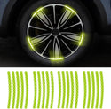 20PCS Universal Night Reflective Car Motorcycle Bike Wheel Safety Warning Stripe Decals Stickers