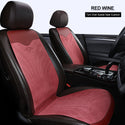 2/5 Seat Ultra-Thin Car Leather Suede Breathable Seat Cushion Saddle Seat Cushion For All Seasons Seat Cover