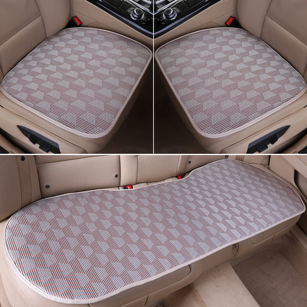 Car Ice Silk Rattan Seat Cushion Five Universal Seat Cushion Summer Cushion Non-slip Cool Cushion