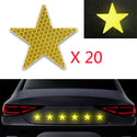 Star Decals Reflective Stickers Safety Warning Tape Self-Adhesive Reflector Kit