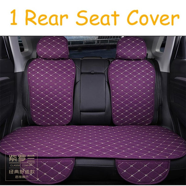 Car Seat Cover Protector Front Rear Back Seat Cushion Pad Mat with Backrest for Auto Automotive Interior Truck Suv or Van