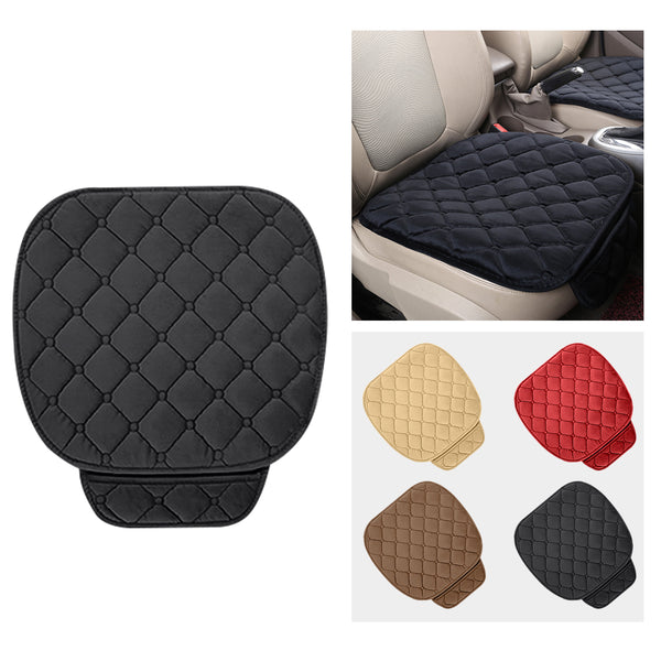 Plush Car Seat Cushion, Non Binding Anti Slip Rubber Bottom, Advanced Comfort Memory Foam, Driver Seat Backrest Cushion, Winter Seat Heating Pad