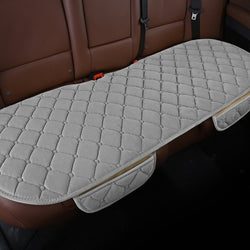 Buy gray-1-rear-row Plush Car Seat Cushion, Non Binding Anti Slip Rubber Bottom, Advanced Comfort Memory Foam, Driver Seat Backrest Cushion, Winter Seat Heating Pad