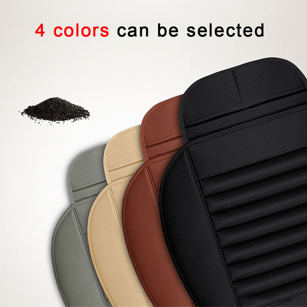 1pcs Breathable Bamboo PU Leather Car Seat Cover Pad Mat Auto Chair Cushion(Color:Black/Beige/Grey/Coffee)