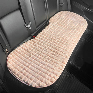 Buy pink-rear-row Car Seat Cushion 5-seat Winter Plush Car Seat Cover Anti-skid Single Piece Seat Protection Cushion Warm,Comfortable No Peculiar Smell