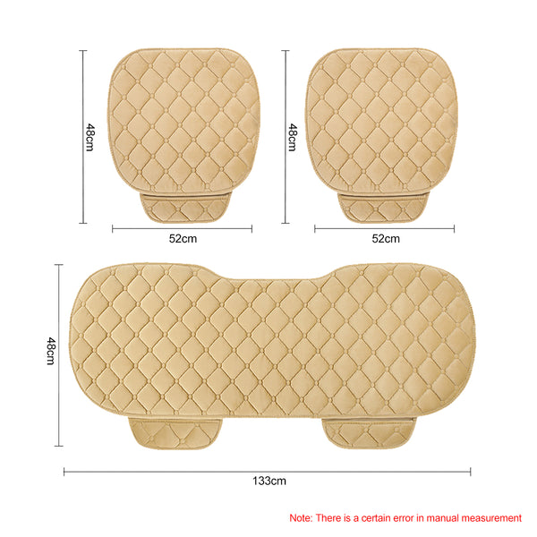 Autumn Winter Universal Anti Slip Car Front & Rear Seat Lattice Cushion Cover Chair Pad Seat Mat 4 Colors