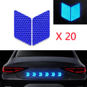 Diamond Shape Decals Reflective Stickers Safety Warning Tape Self-Adhesive Reflector Kit