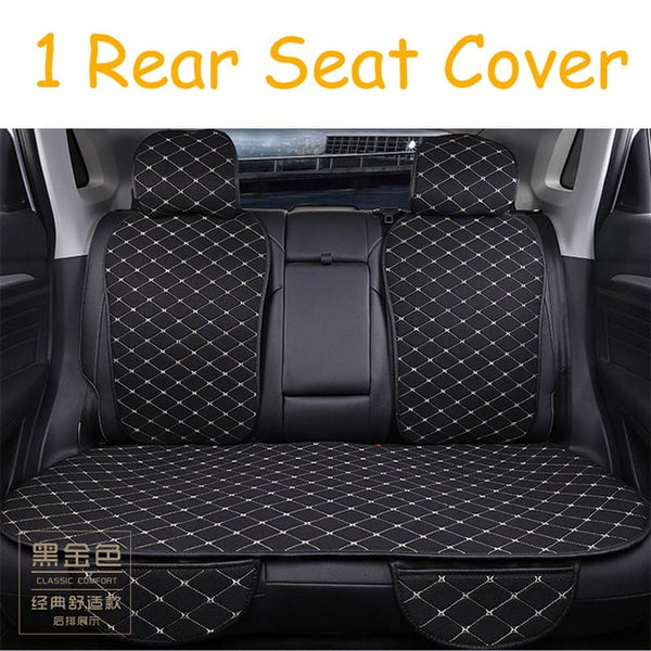 Car Seat Cover Protector Front Rear Back Seat Cushion Pad Mat with Backrest for Auto Automotive Interior Truck Suv or Van