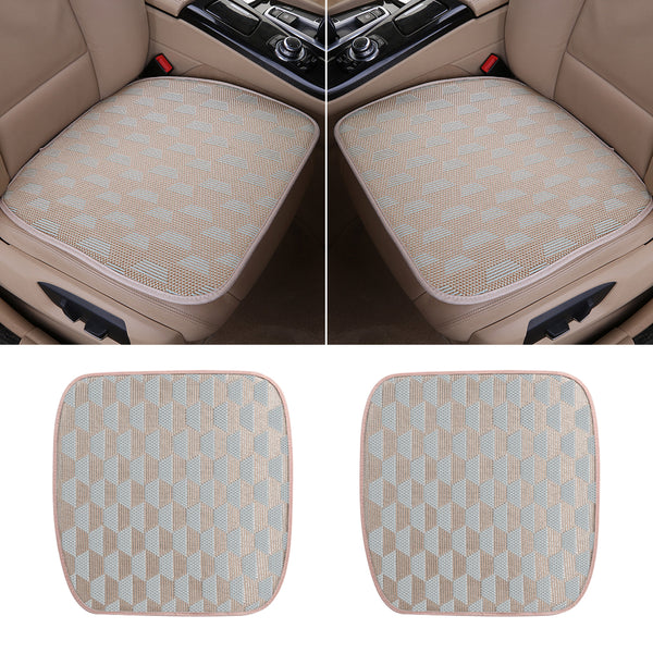 Car Ice Silk Rattan Seat Cushion Five Universal Seat Cushion Summer Cushion Non-slip Cool Cushion