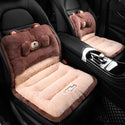 Car Seat Cover Cute Plush Seat Cushion With Strap Protection Cushion Waist Support Backrest Chair Cushion Car Seat Office Chair Warm In Winter