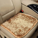 Car Seat Cushion Winter Plush Seat Cushion Cover Warm Single Piece Square Cushion Backless Three Piece Car Front And Rear Seats