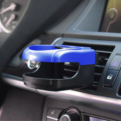 Buy blue Universal Air Conditioning Clip Outlet Water Cup Coffee Plastic Beverage Drink Bottle Can Clip Holder for Car Auto Supplies Interior