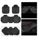 Universal Pu Leather Car Seat Cushion Anti-Slip Car Interior Breathable Seat Cover Cushion For Auto Supplies (Black)