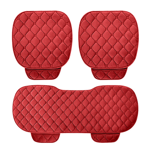 Autumn Winter Universal Anti Slip Car Front & Rear Seat Lattice Cushion Cover Chair Pad Seat Mat 4 Colors