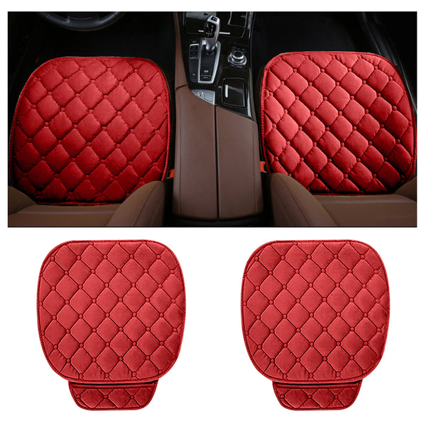 Autumn Winter Universal Anti Slip Car Front & Rear Seat Lattice Cushion Cover Chair Pad Seat Mat 4 Colors