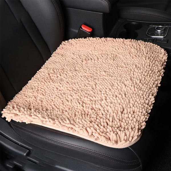 Chair Cushion, Five Seat Front And Rear Car Seat Protection Cushion, Decompression Anti-skid Super Soft Square Plush Seat Cover, Fit For Most Cars,SUVs