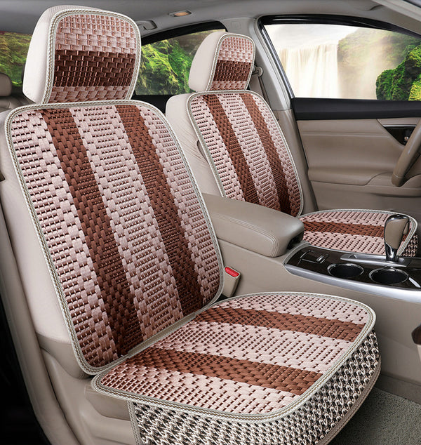 Car Seat Covers Ice Silk Cooling Bottom Seat Cover for Car Ventilated Breathable Comfortable Interior Car Seat Cushion Pad Mat