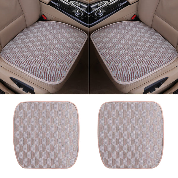 Car Ice Silk Rattan Seat Cushion Five Universal Seat Cushion Summer Cushion Non-slip Cool Cushion