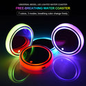 LED Car Cup Coaster Light Sensor Pad Mat Holder Atmosphere Interior Light Lamp