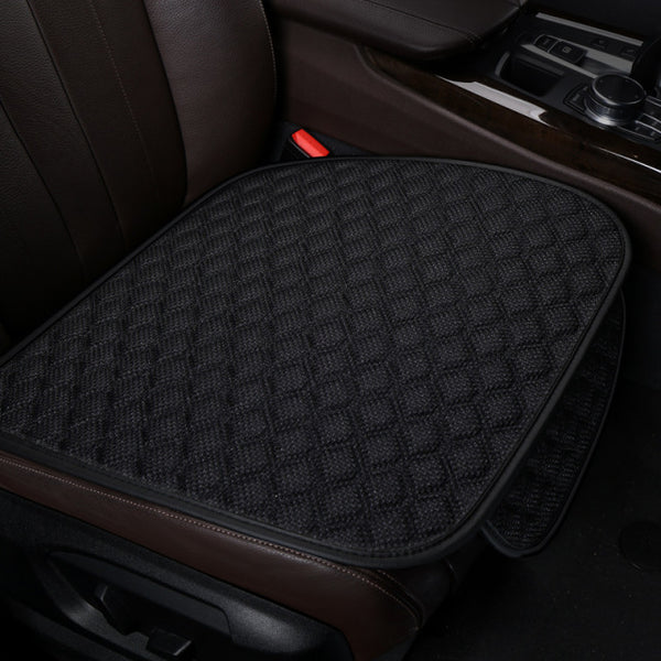 Summer Car Seat Cover Skidproof Front Rear Backrest Flax Protector Auto Seat Protect Cushion Anti-slip Pad Ｍat Car Accessories