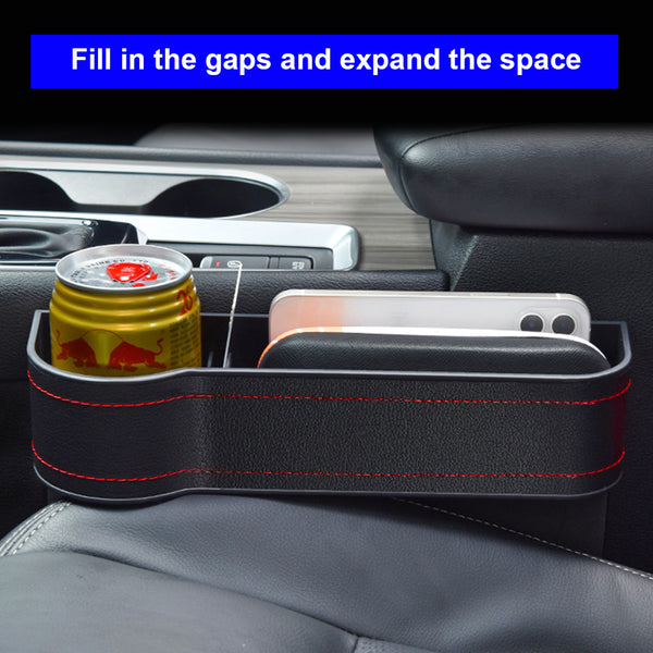 Car Seat Crevice Storage Box Car Organizer Gap Slit Filler Holder For Wallet Phone Key Card Slit Pocket Auto Car Accessories