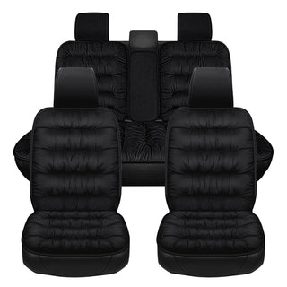 Buy black-1-set Car Seat Cover, Warm Plush Car Seat Cover Front And Rear Seat Cushion Car Protector, Fit For Most Cars, SUVs In Winter