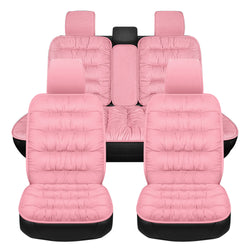 Kaufen pink-1-set Car Seat Cover, Warm Plush Car Seat Cover Front And Rear Seat Cushion Car Protector, Fit For Most Cars, SUVs In Winter