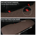 Linen Car Seat Covers Automotive Vehicle Cushion Cover for 5 Passenger Cars & SUV Universal Fit Set for Auto Interior Accessories