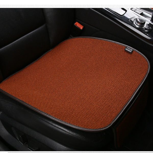 Car Seat Cover Front Rear cotton linen Cushion Non Slide  Universal Seat Protector Auto Accessories