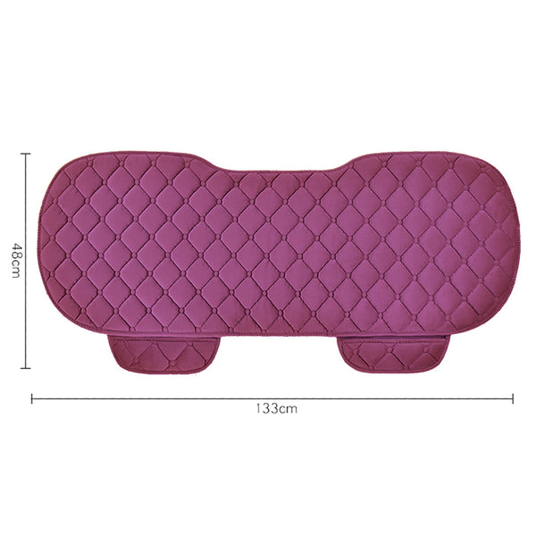 Plush Car Seat Cushion, Non Binding Anti Slip Rubber Bottom, Advanced Comfort Memory Foam, Driver Seat Backrest Cushion, Winter Seat Heating Pad