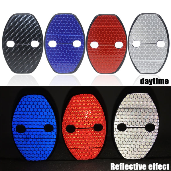 Reflctive Safe Warning Door Lock Cover 4PCS