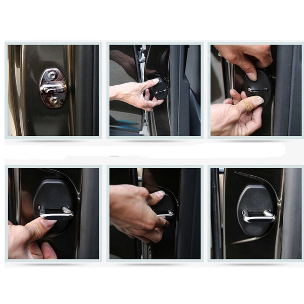 Reflctive Safe Warning Door Lock Cover 4PCS