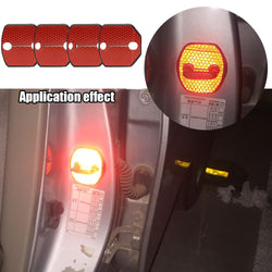 Compra red Reflctive Safe Warning Door Lock Cover 4PCS