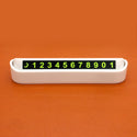 Temporary Car Parking Phone Number Card Plate Telephone Number