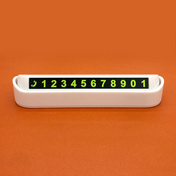 Temporary Car Parking Phone Number Card Plate Telephone Number