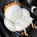 Car Seat Cushion, Office Chair, Plush Pain Relief Pad, Cute Seat Cushion, Soft Filling, Backrest, Warm, Waterproof, One-piece Lumbar Backrest, Integrated Cushion