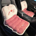 Car Seat Cover Cute Plush Seat Cushion With Strap Protection Cushion Waist Support Backrest Chair Cushion Car Seat Office Chair Warm In Winter