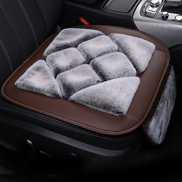 Car Cushion Five Seat Faux Rabbit Plush Car Mats Universal Most cars¡ê?SUVs Car Front And Rear Seat Protectors