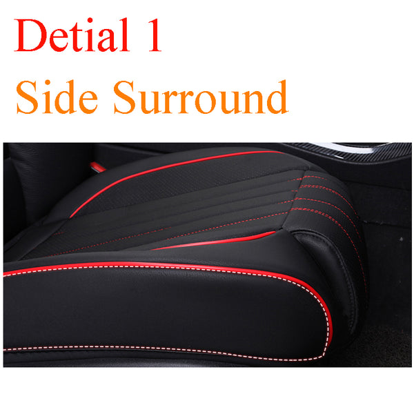 3D PU Leather Car Seat Covers Auto Seat Cushion Mat Breathable Car Front Rear Back Seat Cover Universal Car Accessories