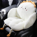 Car Seat Cushion, Office Chair, Plush Pain Relief Pad, Cute Seat Cushion, Soft Filling, Backrest, Warm, Waterproof, One-piece Lumbar Backrest, Integrated Cushion