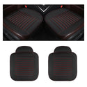 Universal Pu Leather Car Seat Cushion Anti-Slip Car Interior Breathable Seat Cover Cushion For Auto Supplies (Black)