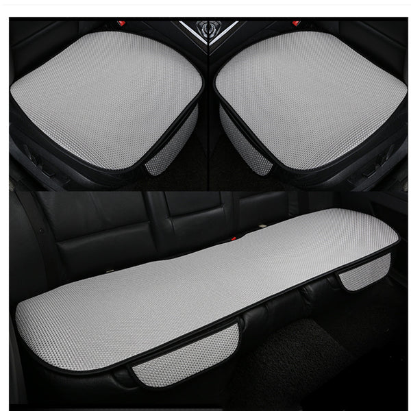 Car Seat Cushion Universal Size  Front Rear Seat Cover Ice Silk Breathable Four Season Protection Auto Accessories