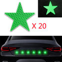 Star Decals Reflective Stickers Safety Warning Tape Self-Adhesive Reflector Kit